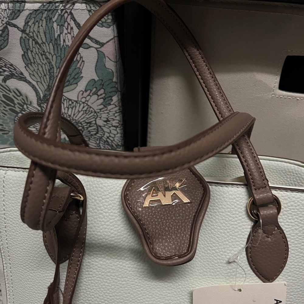 Anne Klein Jade and Brown Tote purse/Bag Set - Picture 14 of 16